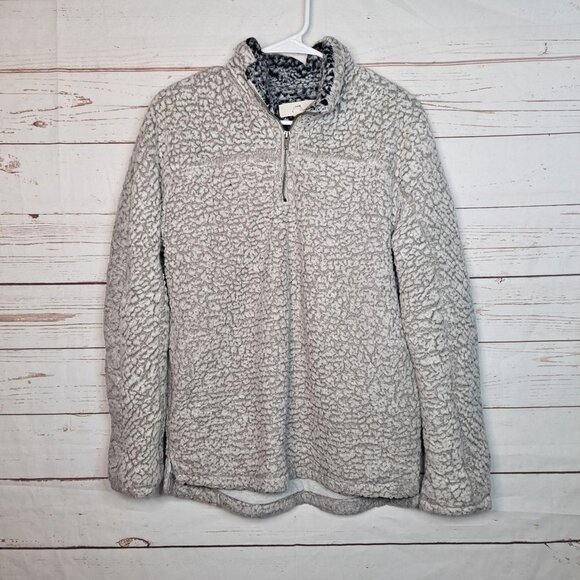 Thread + Supply‎ Teddy Bear Pullover Quarter Zip S - Picture 1 of 4